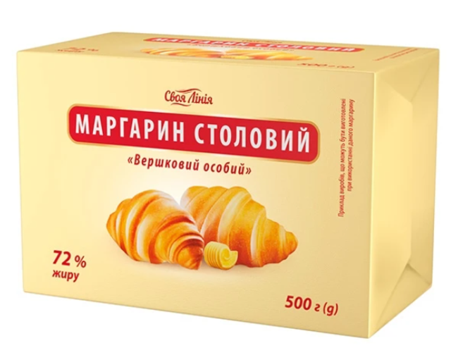 Маргарин Своя Лінія Вершковий особий 72%, 500г